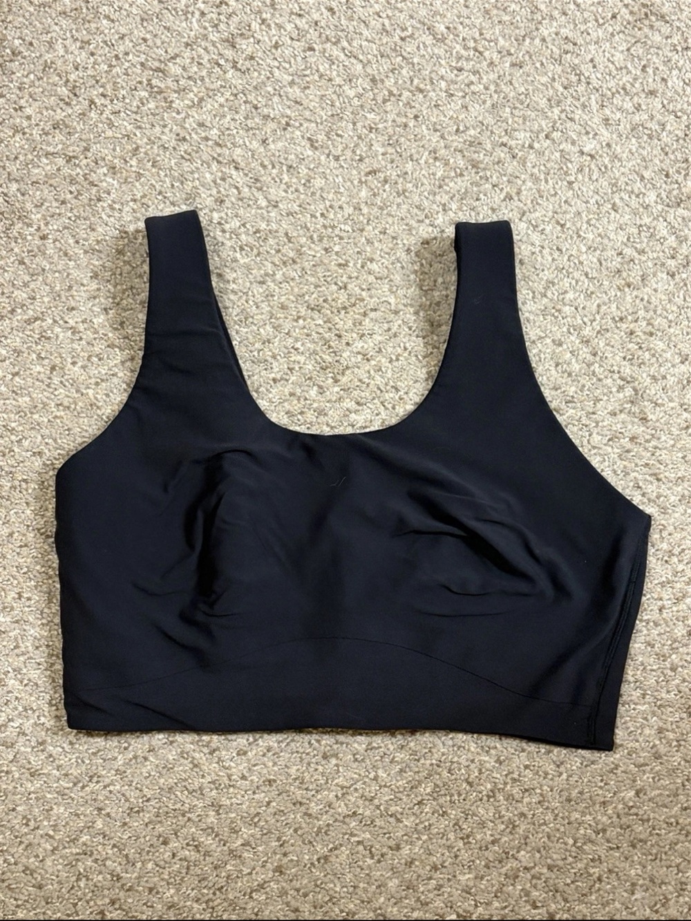 all in motion Black Scoop Neck Seamless Sports Bra